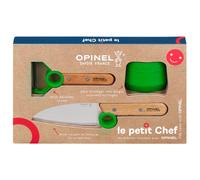 OPINEL - Set da Cucina per Bambini Le Petit Chef - 1 Coltello, 1 Pelapatate, 1 Guida al Taglio - Anello Pedagogico - Lama Arrotondata - Fabbricazione Francese