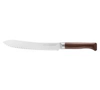 OPINEL - Les Forgés 1890 - Couteau à Pain en Acier Forgé - Manche Ergonomique en Bois de Hêtre - Couteau de Cuisine Lame Dentée - Fabriqué en France