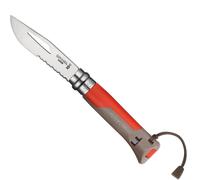 Opinel Couteau Outdoor N°08 Terre-rouge 21 - Gavetta campeggio - Rosso/grigio [Taglia : Unique]