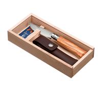 Opinel - No 08 Geschenkset Olive mit Etui - Coltelli verde