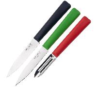 Opinel Set 2 Spelucchini E 1 Pelapatate Lavavabili In Lavastoviglie 002359