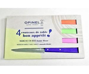 OPINEL SET 4 COLTELLI DA TAVOLA N.125 MOD. POP ACCIAIO INOX