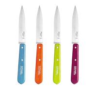 Opinel - Set di 4 Coltelli da Ufficio N°112 - Lama in Acciaio Inossidabile di 10 cm - Ideale per la Cucina - Garanzia a Vita - Fabbricazione Francese - Colori Vivaci