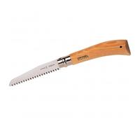 Opinel - Seghetto pieghevole N°12 - Lama seghettata di 12 cm in acciaio al carbonio, manico in legno di faggio, anello di sicurezza Virobloc - Ideale per giardinaggio e attività all'aperto - Garanzia a vita.