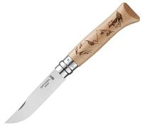 OPINEL N°08 Gravure Rando Hêtre - Unisex - Beige - Taglia unica- modello 2023