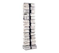 OPINION CIATTI libreria PTOLOMEO PT X2 struttura nera e base inox by RAINALDI