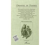 Opinions de femmes: De la veille au lendemain de la Révolution