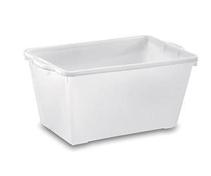 OPIROS Bacinella Rettangolare Svasata cm. 62x42x30h Cesta Chiusa Contenitore Multiuso Idoneo Per Alimenti