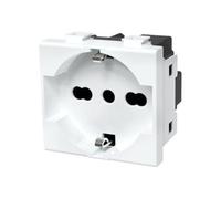 OPIROS Presa Schuko Bipasso 2P+T 16Ampere 250Volt Compatibile Tipo Matix Colore Bianco (3)