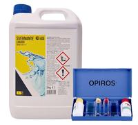Opiros Svernante Per Piscina Kg.5 + Test Per La Misurazione Dei Valori Del Ph Cloro E Bromo Kit Selezionato Per La Manutenzione E Il Trattamento Invernale Chiusura Della Piscina