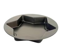 OPIROS Teglia Alluminio Antiaderente Per Dolci Natale Pasqua Compleanni Festività (Forma Stella)