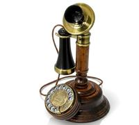 Opis 1921 Cable - Modelo C - Telefono Fisso Vintage/Telefono Fisso Design/Telefono Vintage Fisso/Telefono Fisso Retro/Telefono Antico in Legno/Telefono a Disco Vintage