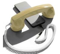 Opis Technology 60s Micro Cornetta Retro USB-C per Cellulare, Beige | Design anni 60, cavo jack 3,5 mm con adattatore incluso. Compatibile Android, tablet, PC, iPhone 15 e oltre.