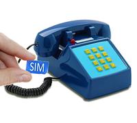 Opis Technology PushMeFon Mobile 4G Telefono per Anziani con SIM, Blu Scuro