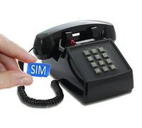 Opis Technology PushMeFon Mobile 4G Telefono per Anziani con SIM, Nero