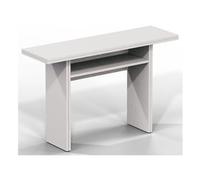 Terraneo Consolle allungabile Tavolo in legno MDF 120x35/70x75h cm colore Bianco - EL530 Serie Opl