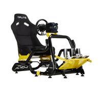 OPLITE Cockpit GTR S8 Elite Force Yellow Cockpit professionale per simulazione di corse Simracing e Flightsim Driving con tubi di rinforzo laterali