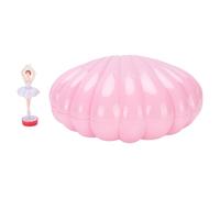 Oplory Kids Musical Jewelry Box Basella colorata Light Dancing With Makeup Mirror Musical Jewelry Organizer per ragazze (Rosa)