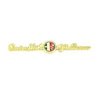 oPlsdqw 3D Auto Badge Adesivo per Alfa Romeo 159 2005 2011, Metallo Segni Adesivi Emblema per Auto, Car Styling Lettere Emblem Sticker - Adesivo Decorazione Auto, C Yellow
