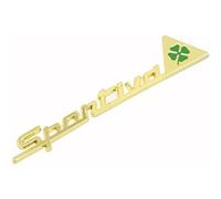oPlsdqw 3D Auto Badge Adesivo per Alfa Romeo Sportiva, Metallo Segni Adesivi Emblema per Auto, Car Styling Lettere Emblem Sticker - Adesivo Decorazione Auto,A