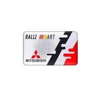 oPlsdqw 3D Auto Badge Adesivo per Mitsubishi/Mitsubishi Ralliart, Metallo Segni Adesivi Emblema per Auto, Car Styling Lettere Emblem Sticker - Adesivo Decorazione Auto,A