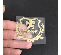 oPlsdqw 3D Auto Badge Adesivo per Peugeot 301 307 4008 508, Metallo Segni Adesivi Emblema per Auto, Car Styling Lettere Emblem Sticker - Adesivo Decorazione Auto, B Yellow