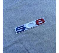 oPlsdqw 3D Auto Badge Adesivo per Peugeot 508, Metallo Segni Adesivi Emblema per Auto, Car Styling Lettere Emblem Sticker - Adesivo Decorazione Auto, B