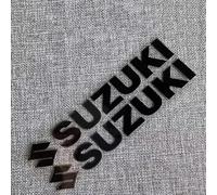 oPlsdqw 3D Auto Badge Adesivo per Suzuki, Metallo Segni Adesivi Emblema per Auto, Car Styling Lettere Emblem Sticker - Adesivo Decorazione Auto,A Black