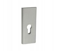 Opncorp Rosetta di protezione, 2 pezzi, in alluminio, 132 x 50 mm, copertura cilindro e rosetta per chiavi, protezione cilindro per cilindro profilato, accessori di montaggio, distanza rosette 45 mm