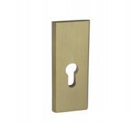 Opncorp Rosetta di protezione, 2 pezzi, rosetta per porta in alluminio, 132 x 50 mm, copertura cilindro e rosetta per chiavi, protezione cilindro per cilindro profilato, accessori di montaggio