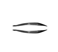 OPNHAY 1 Paia Auto Faro Sopracciglio per BMW F10 F11, Sopracciglia per Fari Ricambio per Auto - ABS Rifinitura del Sopracciglio del Faro Dell'auto,Carbon Look Lci