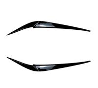OPNHAY 1 Paia Auto Faro Sopracciglio per BMW X3 G01 X4 G02 ABS, Sopracciglia per Fari Ricambio per Auto - ABS Rifinitura del Sopracciglio del Faro Dell'auto,Gloss Black