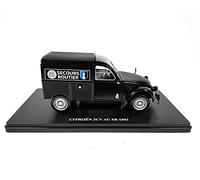 OPO 10 - Auto Compatibile con Citroen 2 CV Van SR Secours Routier 1953 Hachette 1/24 (TES5)