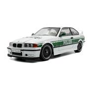 OPO 10 - Auto in Miniatura Compatibile con BMW E36 M3 Coupe Drift Polizei White 1991-1:18 Solido - 1803915