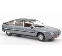 OPO 10 - Auto in Miniatura Compatibile con Citroën CX Turbo 2 Prestige 1986 Grigio 1986 Scala 1:43 Norev - 191518