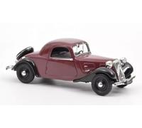 OPO 10 - Auto in Miniatura Compatibile con Citroën Traction 7C Finto Cabriolet 1937 Rosso Scuro Scala 1:43 Norev - 191103