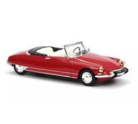 OPO 10 - Auto in Miniatura Compatibile con DS 19 Cabriolet Rosso Corniola Scala 1:43 Norev - 019910
