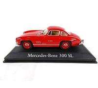 OPO 10 - Auto in Miniatura Compatibile con Mercedes Benz 300 SL Rossa 1/43 (RBA23)