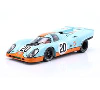 OPO 10 - Auto in Miniatura Compatibile con Porsche 917K #20 Gulf 24h Le Mans 1970 Siffert, Redman Scala 1/18 IXO WERK83 1802604