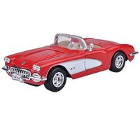 OPO 10 - Auto in Miniatura riprodotta in Scala 1/24 Compatibile per Corvette 1959 Rossa - Motormax 73216