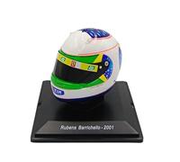 OPO 10 - Casco da Formula 1 Compatibile con Ferrari F1: Rubens Barrichello 2001 GP del Brasile - Scala 1/5 Spark - CAS89