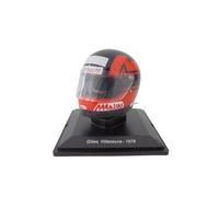 OPO 10 - Casco di Formula 1 Compatibile con Ferrari F1: Gilles Villeneuve 1978 - Scala 1/5 - CAS50