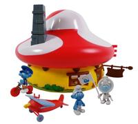 OPO 10 - La casa dei Puffi con Figure articolate in PVC + Adesivi - CS40