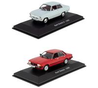 OPO 10 - Lotto di 2 Auto 1/43 compatibili con Opel Kadett B 1965 e compatibili con Ford Taunus - LCC3
