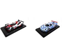 OPO 10 - Lotto di 2 Auto Le Mans Spark 1/43 per Hachette Japon: Toyota TS050 2017 + Nissan R390 1998 (01 + 05)
