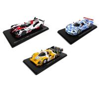 OPO 10 - Lotto di 3 Auto 24h Le Mans Spark 1/43 Toyota TS050 2017 + Porsche 956 1984 + Nissan R390 GT1 1998 / LM01+03-05