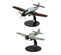 OPO 10 - Set di 2 Aerei da Combattimento 1/72 compatibili con Mitsubishi A6M2 Zero 11 + Aichi B7A2 - NG1 - G10+G19