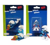 OPO 10 - Set di 2 Figurine dei Puffi: goffo + cospiratore / SCH4
