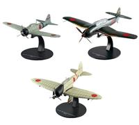 OPO 10 - Set di 3 Aerei da Caccia Giapponesi della seconda Guerra Mondiale 1/72 compatibili con Aichi + Mitsubishi - G10+14+19- NG32