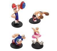OPO 10 - Set di 4 Statuette di Popeye e Olive OYL - Alte 12 cm, in PVC - LPOP7